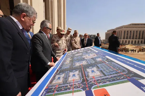 وزير العدل يتفقد مشروع مدينة العدالة بالعاصمة الجديدة