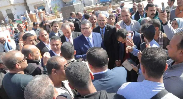 الببلاوي اثناء جولته بقفط