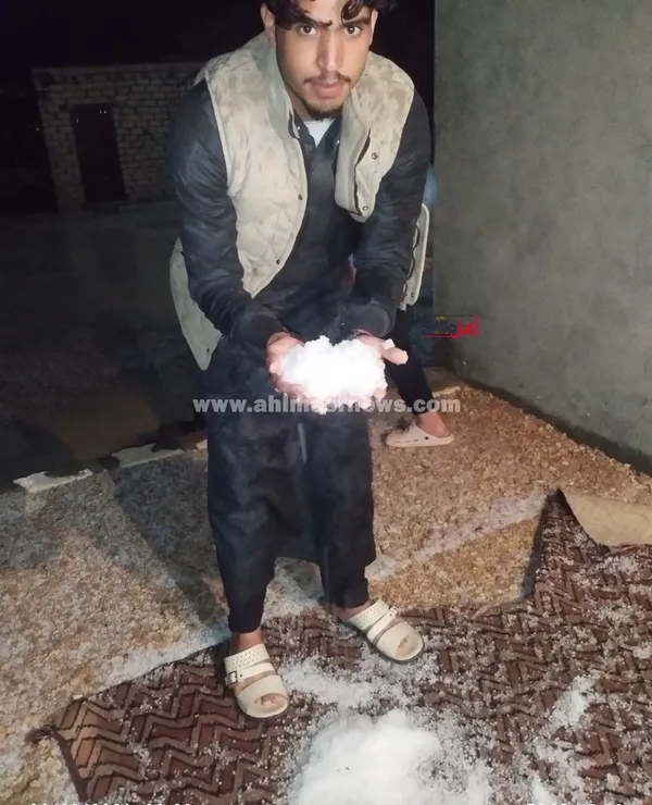 الثلوج تتساقط على مطروح 