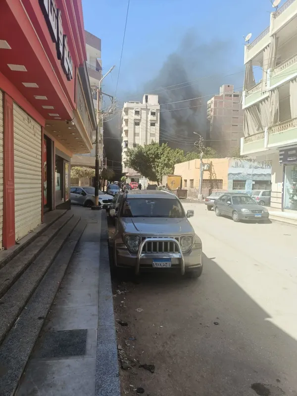 جانب من الحريق 