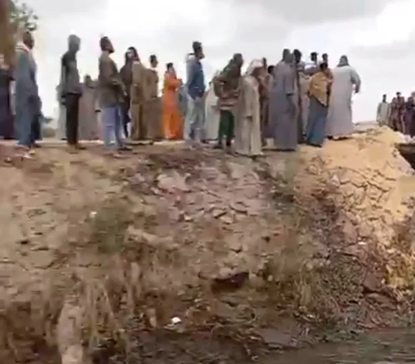 جانب من تسرب المياه 