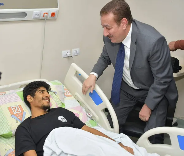 محافظ بورسعيد : إسعاف مجهزة لنقل اللاعب إلى معهد الكبد بالمنوفية