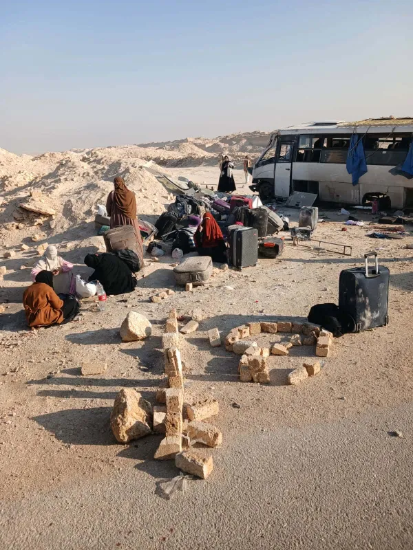 جانب من الحادث 