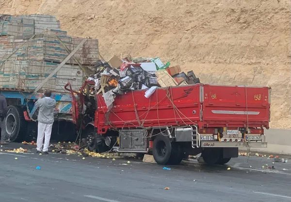 جانب من الحادث 