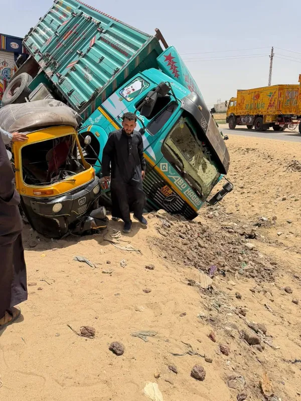 جانب من الحادث 