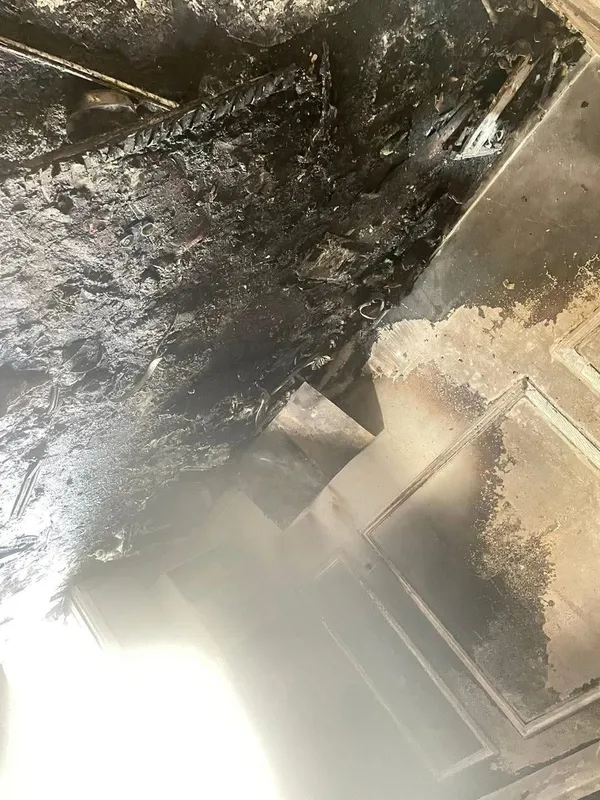 جانب من الحريق 