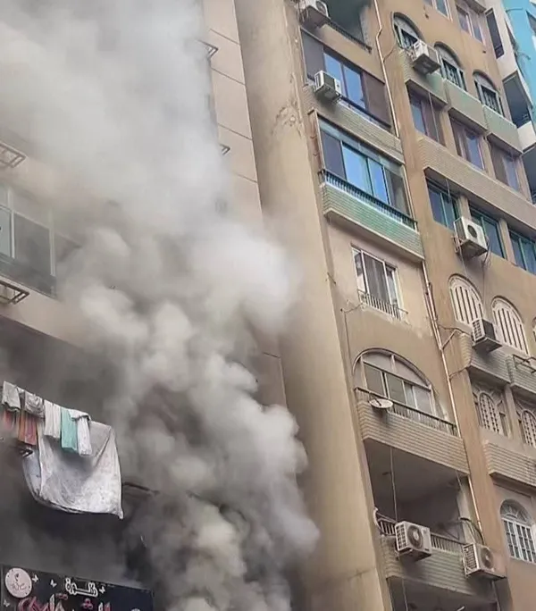 جانب من الحريق