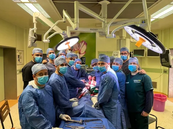 جانب من العملية الجراحية 