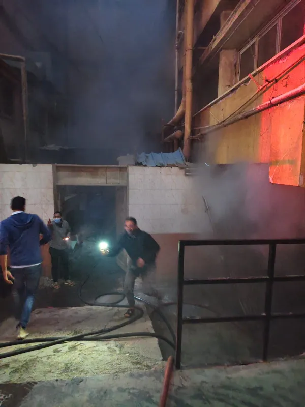 حريق معهد الكبد 