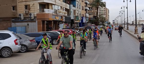 ماراثون الدراجات ببنى سويف 