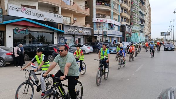 ماراثون الدراجات ببنى سويف 