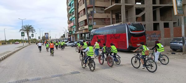 ماراثون الدراجات ببنى سويف 