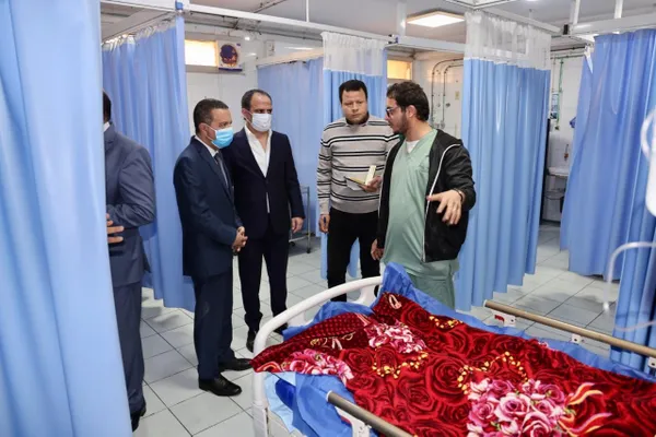 محافظ المنوفية يتابع المصابين 