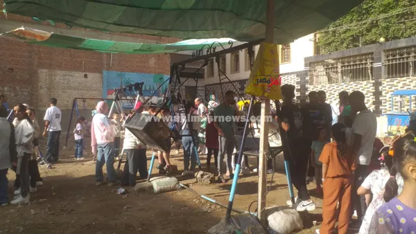 إقبال على الملاهي الشعبية بكفر الشيخ 