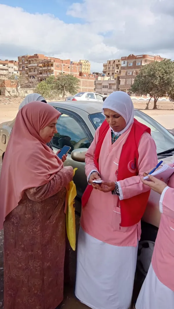 جانب من القافلة الطبية 