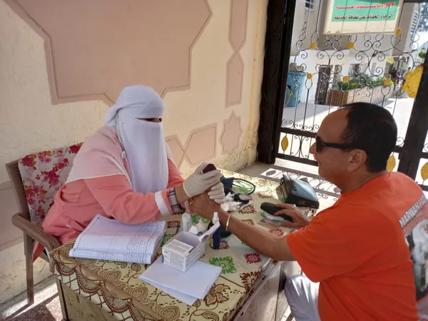 جانب من القافلة الطبية 