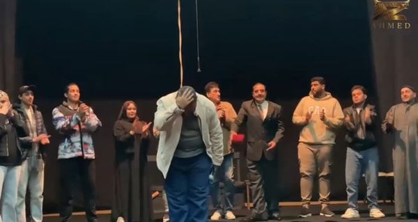 عرض مسرحي جامعة بنى سويف 