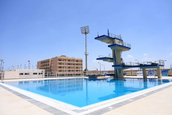 وزيرا الشباب والرياضة والتخطيط ومحافظ بورسعيد يتفقدوا حمام سباحة السباح البطل الراحل يوسف عبد الملك