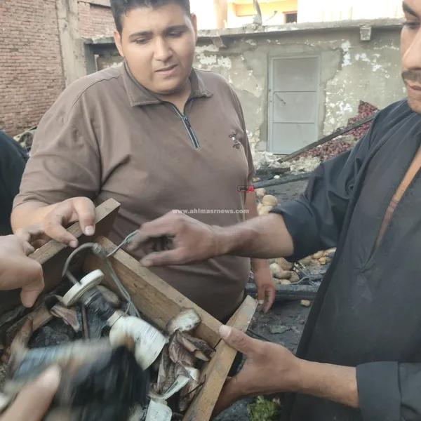 حريق منفذ خضروات وفواكه الإسماعيلية 