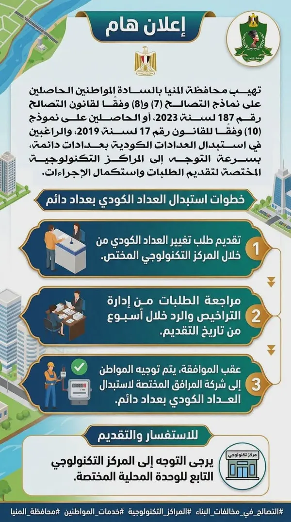 خطوات استبدال العداد الكودي بعداد دائم 