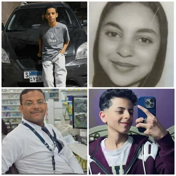 صور الطبيب وأبنائه الثلاثة 