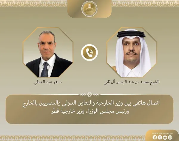 وزيرا خارجية مصر وقطر