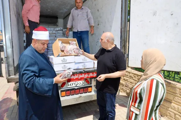 أوقاف كفر الشيخ تسلم 2 طن من لحوم صكوك الأضاحي لتوزيعها على الأسر الأولى بالرعاية