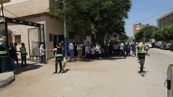 اخلاء ديوان عام محافظة بنى سويف 