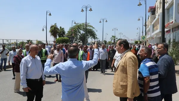 اخلاء ديوان عام محافظة بنى سويف 