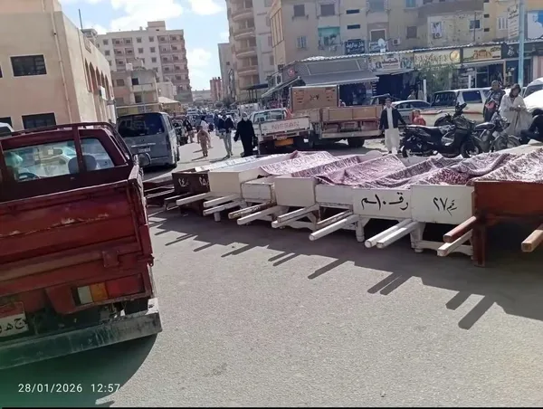 تشييع مهاجرين غير شرعيين بمطروح 