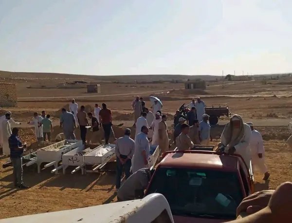 تشييع مهاجرين غير شرعيين بمطروح 