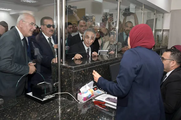 وزير العدل ومحافظ بورسعيد يفتتحان مجمع محاكم  بورفؤاد 