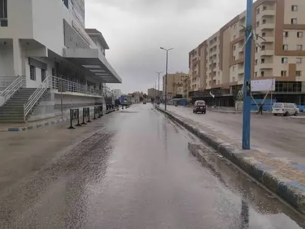 أمطار غزيرة على مرسي مطروح 
