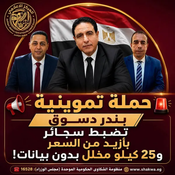 تموين كفر الشيخ: ضبط مخلل بدون بيانات وسجائر بأزيد من السعر في حملة تموينية بدسوق