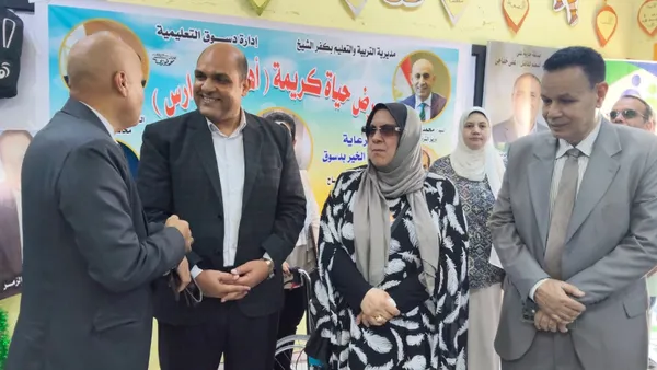 جانب من افتتاح المعرض 