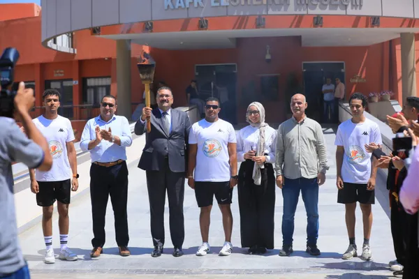 شعلة «أسبوع شباب الجامعات والمعاهد العليا» تصل جامعة كفر الشيخ