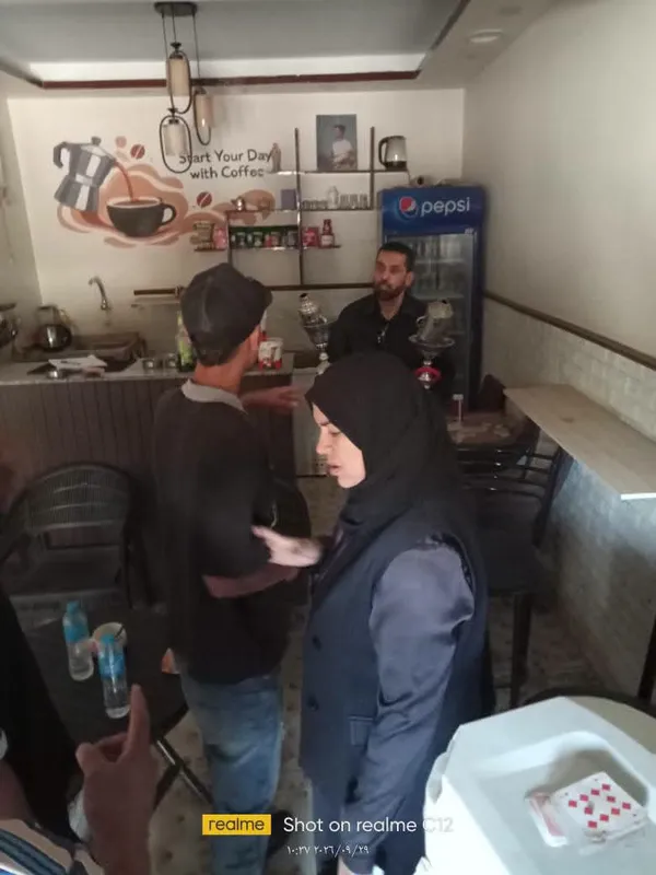 غلق كافية بالمنوفية
