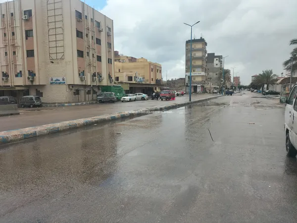أمطار غزيرة على مرسي مطروح 