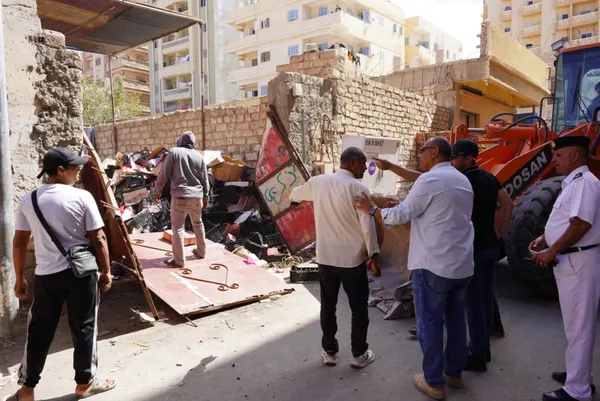 إزالة زرائب الخردة بمطروح 