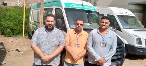 جانب من القافلة الطبية
