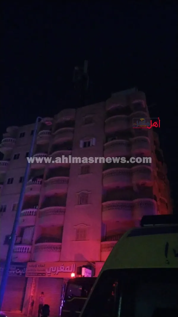 حريق في برج محمول بمطروح 