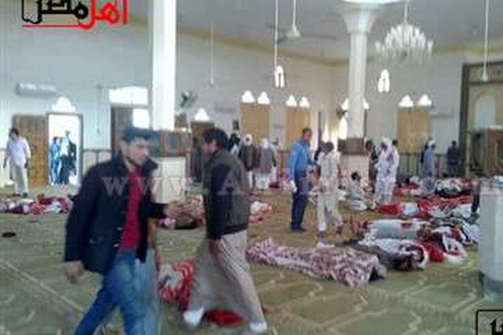 حادث مسجد العريش اليوم