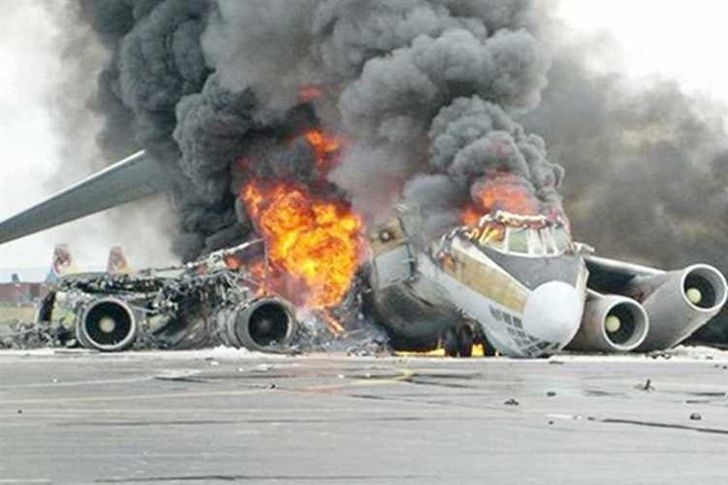 سقوط طائرة عسكرية