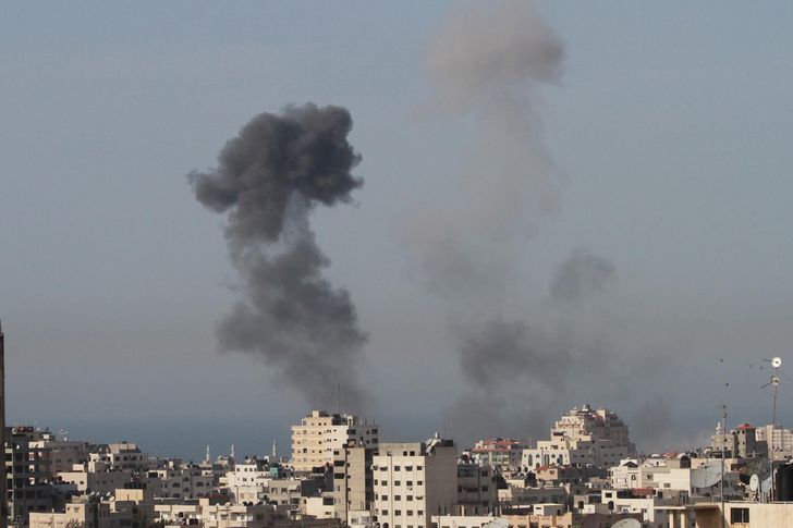 الغارات الاسرائيلية على غزة