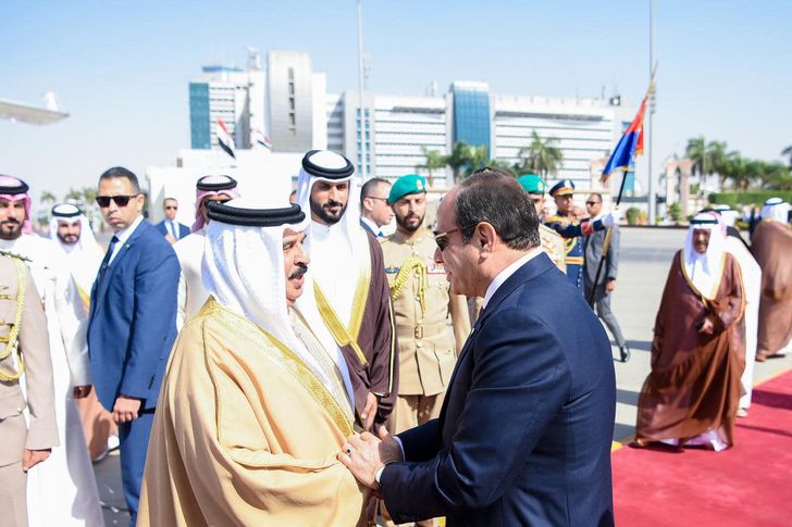 الرئيس عبد الفتاح السيسى والعاهل البحريني