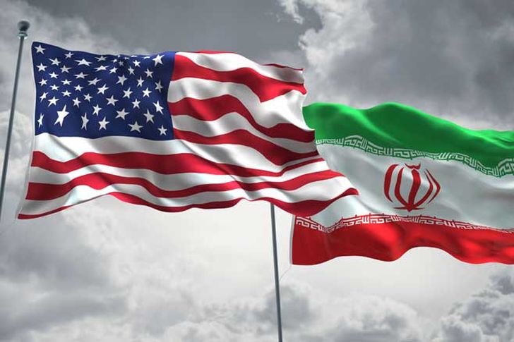 علم إيران وأمريكا