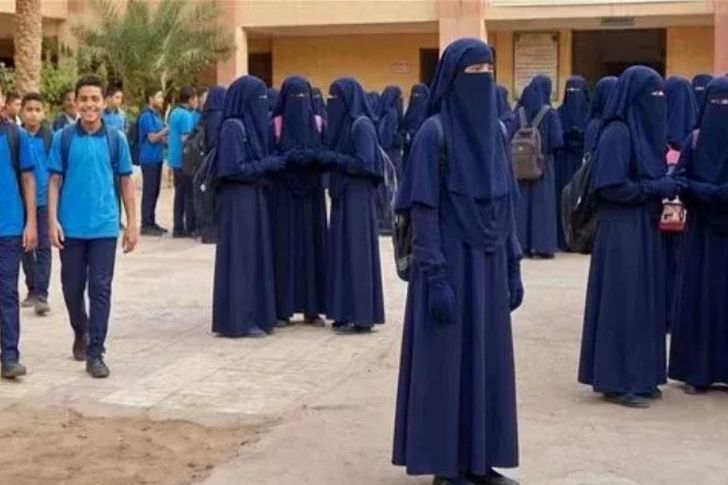 النقاب في مدرسة بدشنا