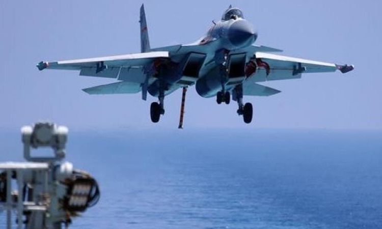 خريطة ترصد عبور الطائرات الصينية لخط المنتصف