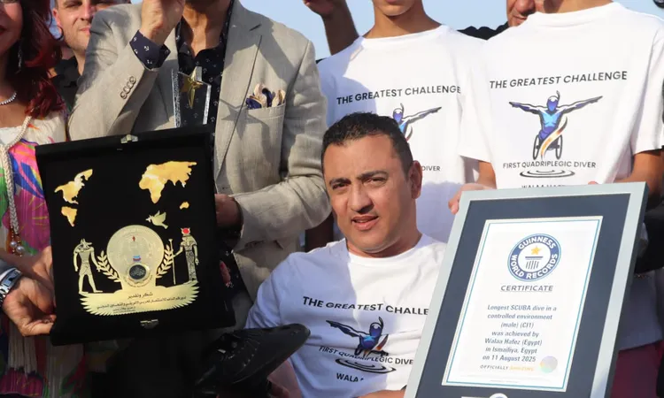 القبطان ولاء حافظ يدخل موسوعة غينيس بأطول غطسة لمريض بالشلل الرباعي | أهل مصر